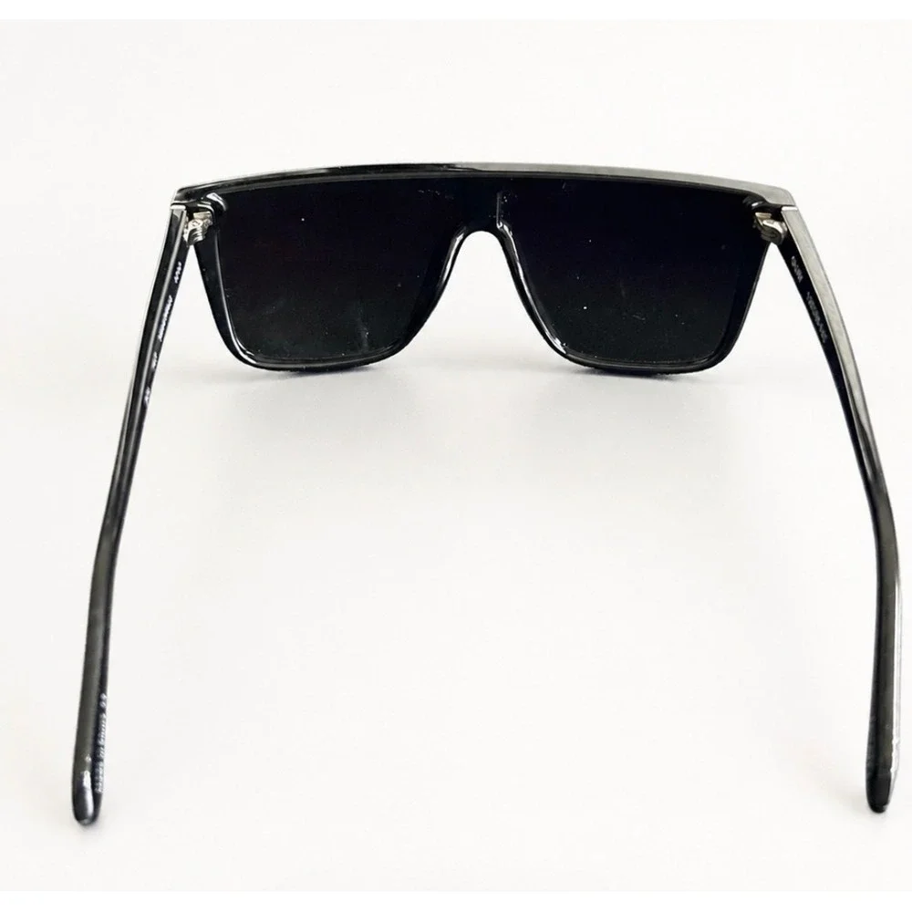 Quay Nightfall Polarized Shield Sunglasses Black Oversized summer  141 1212
